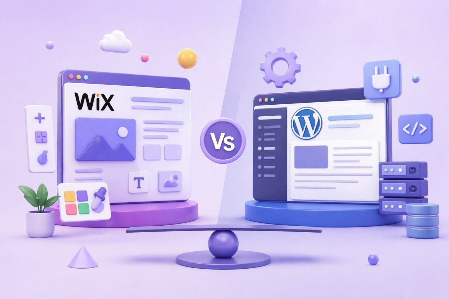 Wix vs WordPress Website